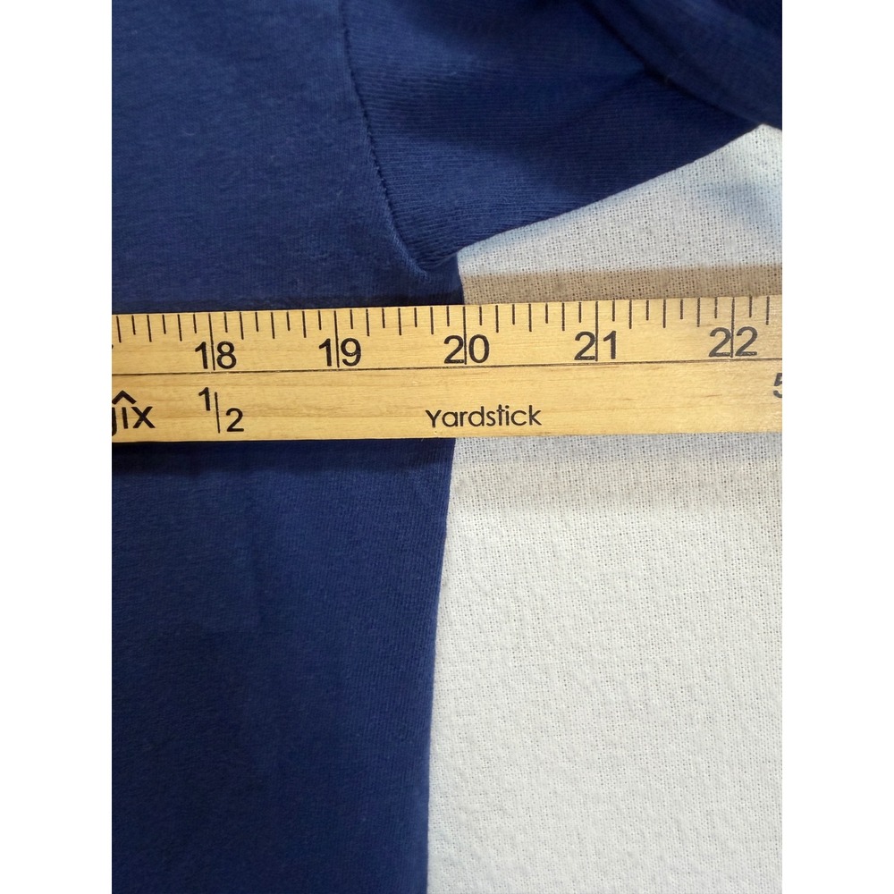 Comfort Colors Baby Its Cold Outside Blue Long Sleeve Graphic Tee Shirt Medium - Picture 5 of 6